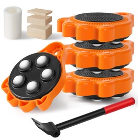 Furniture Lift Mover Dollies Wheel - Furniture Mover Can Withstand Up to 700 Ibs,360°Sliding Function, Furniture Lifter Have Self-Adjusting Bases， Heavy Item Furniture Moving Tool Without Falling