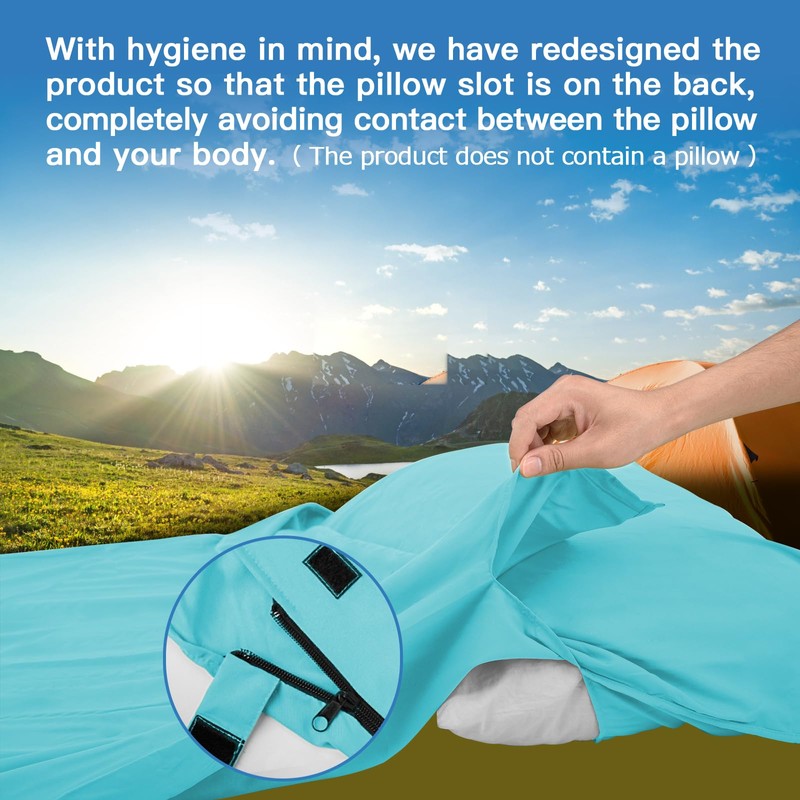 JAICOM Sleeping Bag Liner, Ultralight Travel Sheets, Soft & Portable