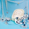 PercyEffie 6Pieces Natural fish net decorations fish nets scallop beach