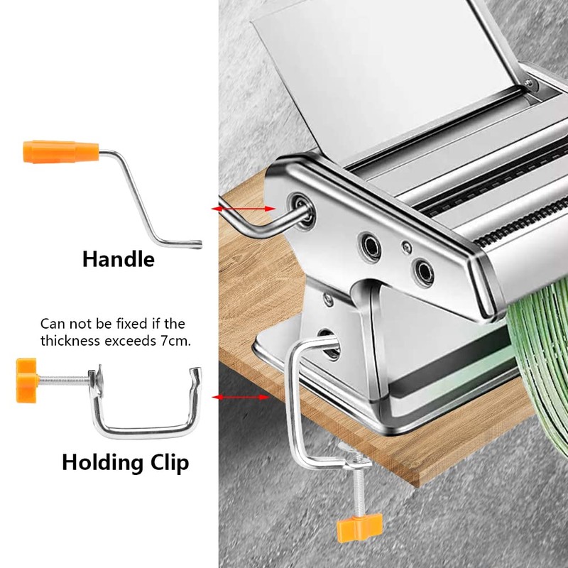 Pasta Maker Handle Replacement,Manual Noodle Maker Fixing Clip,Durable Handle Tool