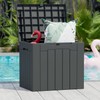 Greesum Greesum 31 Gallon Resin Deck Box Large Outdoor Storage
