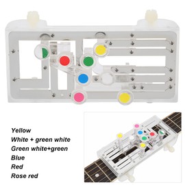 Guitar Trainer, ABS Metal Guitar Practice Tool Chord Guitarra Accessory Guitar Helper for Beginner for Musical Instrument Lover(Silver)