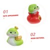 iplusmile 6 Pcs Year Snake Resin Figurines Charming Feng Shui
