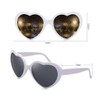 NIWWIN Heart Glasses Effect, 3D Heart Glasses Diffraction Glasses, Heart-Shaped