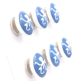 THDC Nautical Drawer Pulls, Drawer Knob, Cabinet Knob, Kitchen Cabinet Pull, Door Knob, Door Pulls (Set of 6) (Nautical Octopus)