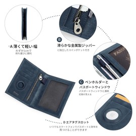 Contacts Ultra Thin Passport Case for Domestic and International Travel, Anti-Theft, Security, Large Capacity, Airline Ticket Case, Multifunctional, RFID Protection, Fits Passports 3.5 x 4.9 inches