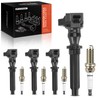 A-Premium Set of 4 Ignition Coil Pack and Iridium Spark