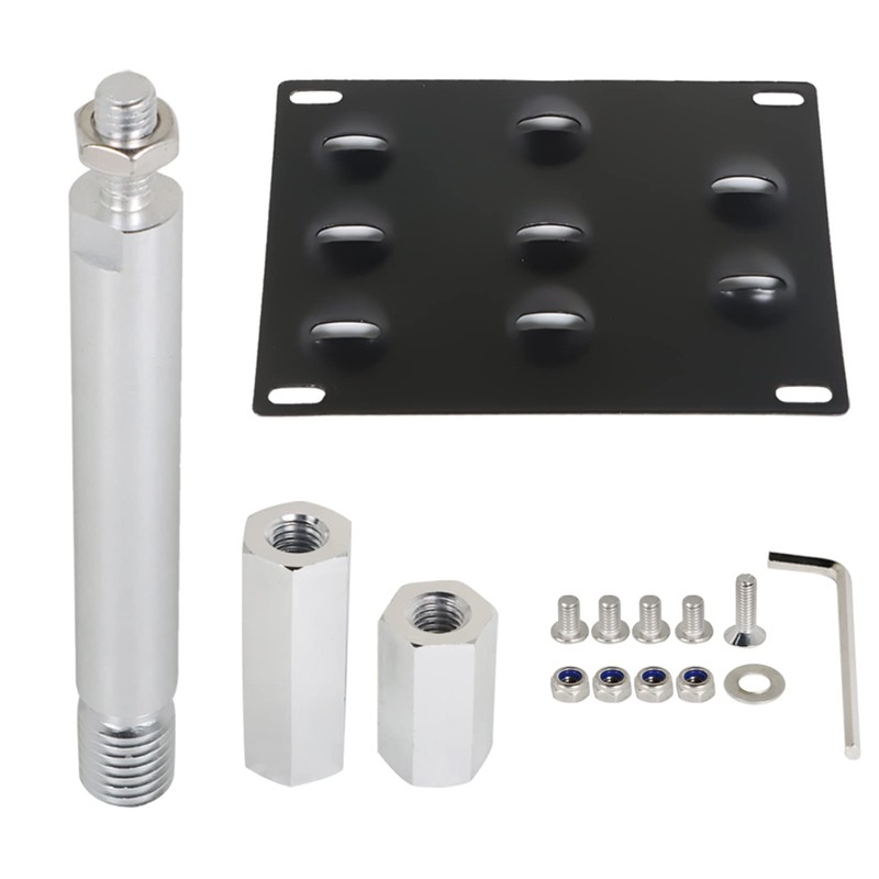 SEBLAFF Front Bumper Tow Hook License Plate Bracket Replacement for