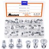 Rustark 45Pcs M4 M5 M6 Jack Nuts Petal Nuts Assortment