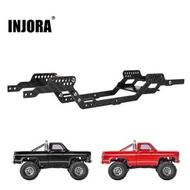 INJORA 35g LCG Carbon Fiber Chassis Kit Frame Girder for 1/18 RC Crawler TRX4M High Trail K10 F150 Upgrade