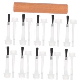 Healvian Replaceable Nail Art Brush Set with Elegant Wooden Handles Dual Ended for Versatile Nail Designs Durable Replacement Brush Heads Kit for Technicians and Beginners