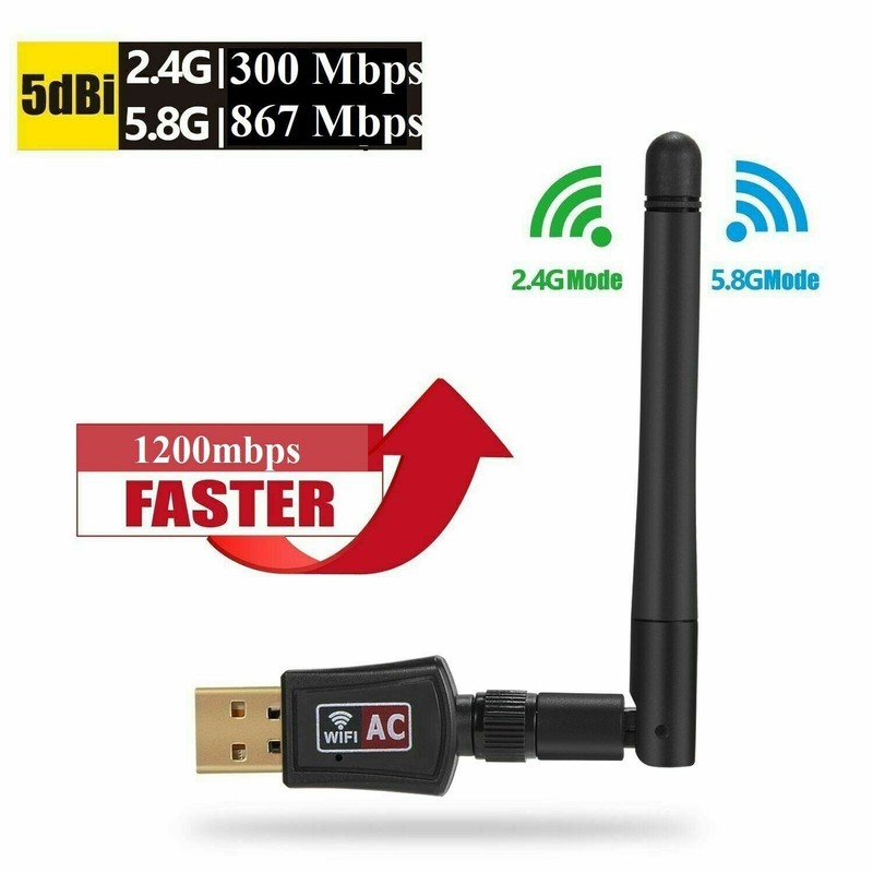 Unbranded 2.4Ghz 300Mbps USB Wifi Adapter High Gain Wireless Network