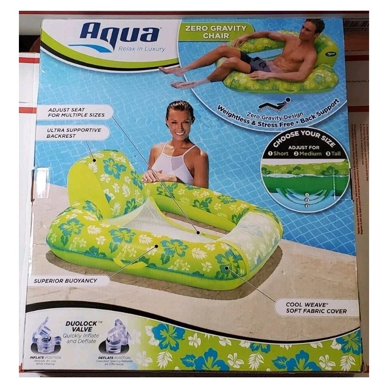 Aqua Pool Chair Float for Adults – Zero Gravity Pool