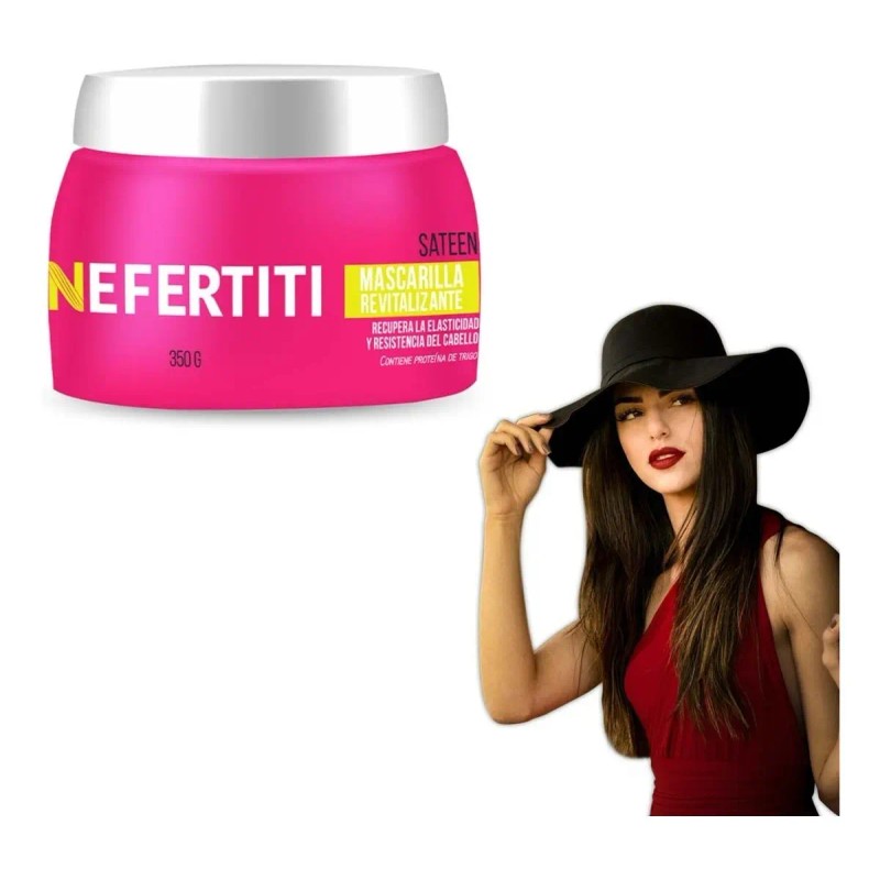 Mascarilla Revitalizante Sateen Nefertiti Cabello 350gr