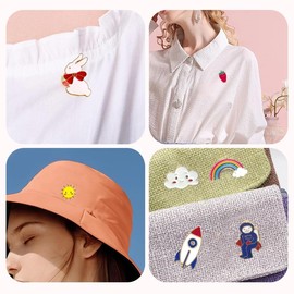 30 Pcs Enamel Pin Badge Set Cartoon Brooch Pins Decorative Lapel Pins Colorful Metal Badge Pins for Bags, Clothes, Hats, DIY, Gift-giving (Style Random)