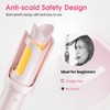 AraSyleon Cordless Curling Iron Automatic Hair Curler Rotating, Pink