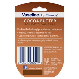 Vaseline Vaseline Lip Therapy Cocoa Butter.25 oz (Pack of 4)