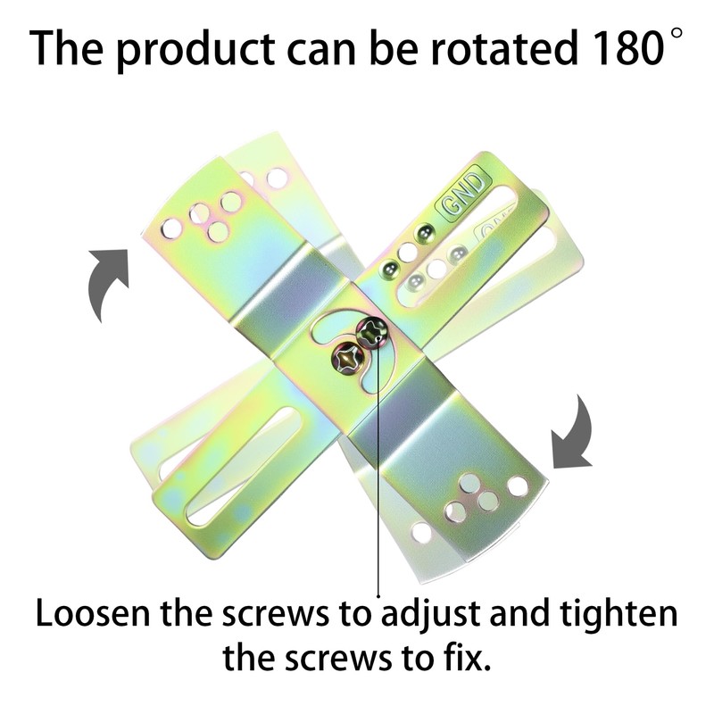 Light Fixture Mounting Brackets, Adjustable Mounting Plates for 4" J-Box,