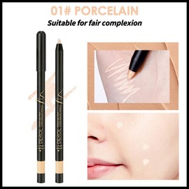 MIELIKKI Concealer Pencil, Multi-Use Highlighter & Concealer Stick, Waterproof Under Eye Concealer for Dark Circles, Blemishes, Aging Spots, Acne and Freckles, PORCELAIN