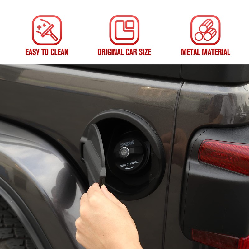 JeCar - Tapa de depósito de gasolina de aluminio compatible