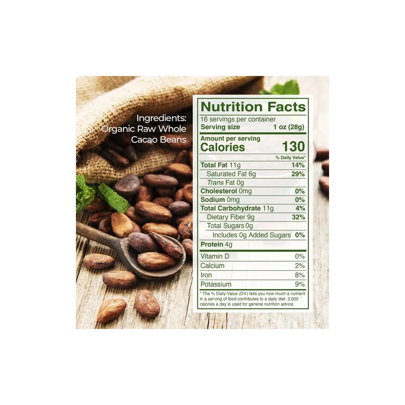 Kevala Granos De Cacao Orgánico Kevala 454 G - Sin