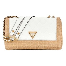 Guess Delfa Convertible Xbody Flap Natural/White, Natural / white