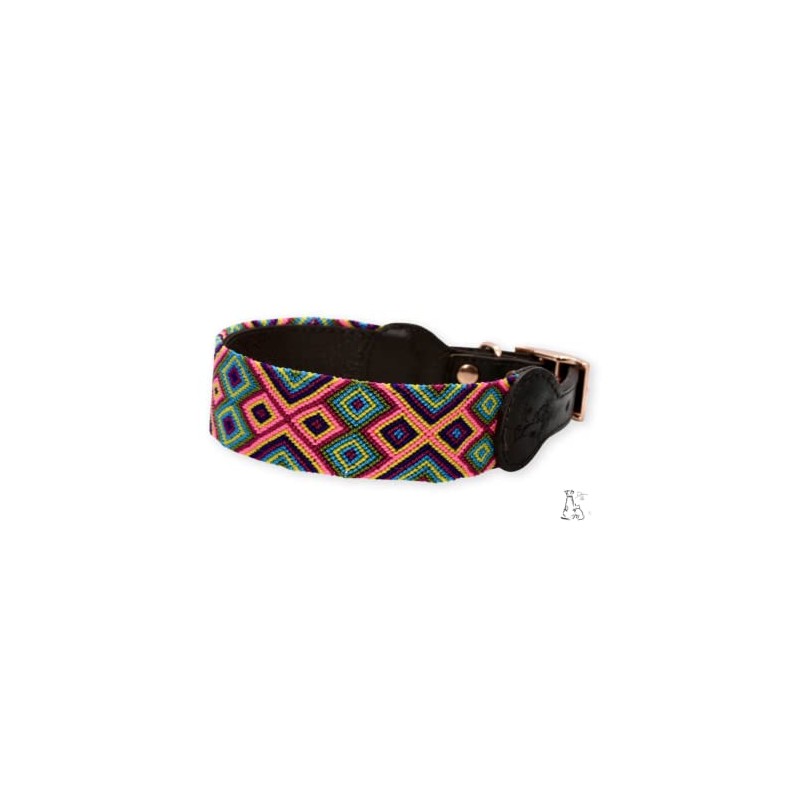 Dakini Collar Artesanal para Perro con Acabados de Lujo. Extra
