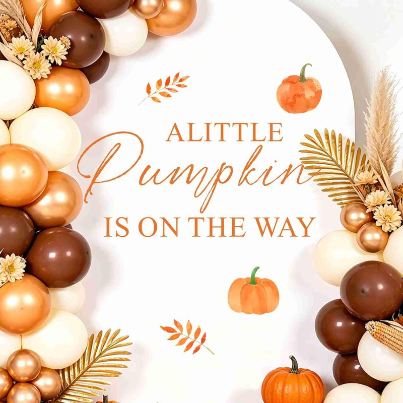 A Little Pumpkin is On The Way Decal