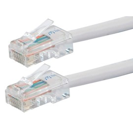 Monoprice Cat6 Ethernet Patch Cable - RJ45, Stranded, 550Mhz, UTP, 24AWG, 15 Feet, White - Zeroboot Series