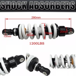 Unbranded DNM MK-AR 290mm 1200LBS Rebound Spring Rear Shock for Pit Dirt Bike CRF50 CRF110
