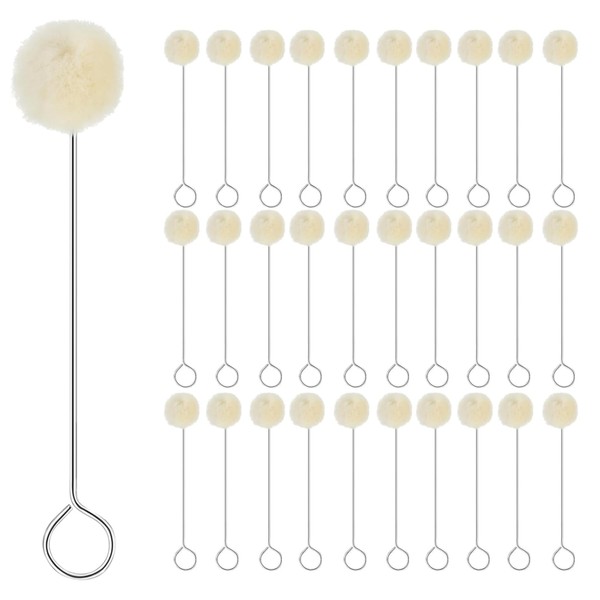 Pack of 30 Wool Daubers, Wool Daubers Ball Brush, Wool