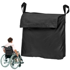 Rollstuhltasche Hinten Rollstuhl Tasche Hinter Dem Sitz 37x14x37cm Tasche Für Rollstuhl Hinten Rollstuhltasche Rollstuhltasche Hinten Rollstuhl Tasche Hinter Dem Sitz(Schwarz)
