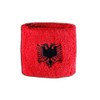 Flaggenfritze Albania Flag Sweatband with Sticker