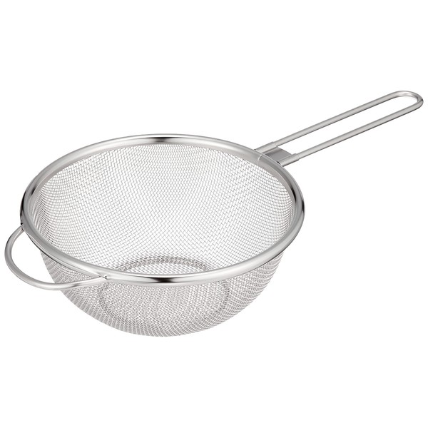Pearl Metal HB-1631 Stainless Steel Colander with Handle, 5.9 inches (15 cm), Made in Japan