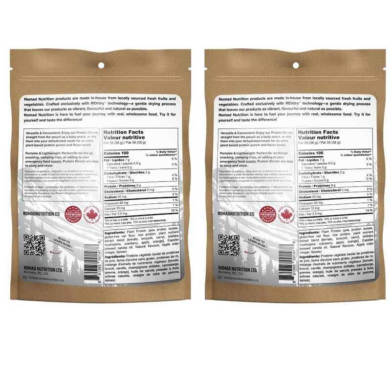 Nomad Nutrition Protein Shreds | Jerky Snack | Instant Freeze