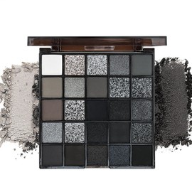 Generic Paleta De Sombras De Ojos - 25 Colores Oscuras Y Negras  Paleta De Maquillaje De Sombra De Ojos Ahumado  Sombra De Polvo, Kit Gótico          