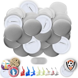 Nice2Have 100 Juegos de Diezas de Botón Pinback de 58 mm (2.25 pulgadas) - Suministros de Pines Para Máquina de Hacer Pines