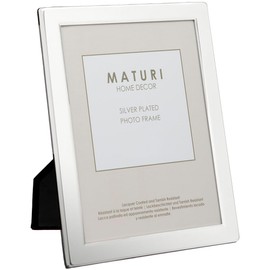 Unity 2.5 x 3.5-inch Flat Edge Photo Frame, Silver Plated
