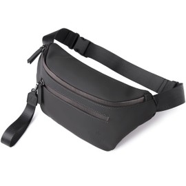 The Friendly Swede Bum Bag for Women, Men - Stylish Belt Bag Fanny Pack, Waist Bag, Waist Bag Vreta Bum Bag, matt black
