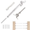 GDDIYing 6 Pack Cable Railing Hardware Deck Railing Kit System