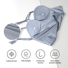 SPGOLF UPF 50+ Sun Protection Face Mask, UV Neck Gaiter Scarf Balaclava, Reusable Face Mask, Dustproof, Cooling, Breathable