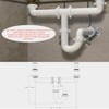 Kitchen Sink Drain Kit,1-1/2”,for Most Kitchen Sink Drain Repair Kit