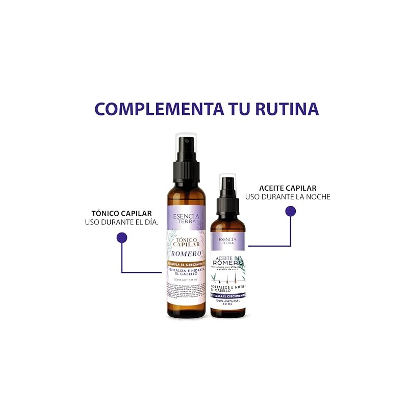 Tratamiento de aceite de romero anticaída 100 natural - Reparación