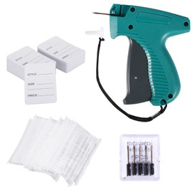 Tagging Gun for Clothing, Standard Retail Price Tag Attacher Gun Kit with 1000pcs 2 inch Barbs Fasteners & 100pcs Price Tag & 6 Needles for Store Warehouse Consignment Garage Yard Sale