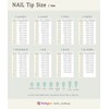 hello.Blue Veil [Handmade Nail Tips] - Almond / hello.블루베일[수제네일팁] -