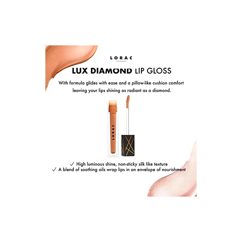 LORAC LUX Diamond Lip Gloss, Out of Office, 0.18 fl.