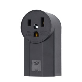Micmi NEMA 6-50R Receptacle 2-Pole 3-Wire Surface Mount Power Receptacle 250V 50A UL Listed, Black (NEMA 6-50R)