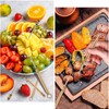 2 Pcs Titanium Alloy Reusable Toothpick, Metal Toothpick for Camping