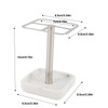 304 Stainless Steel Toothbrush Holder, Space Saving Toothpaste Storage Stand