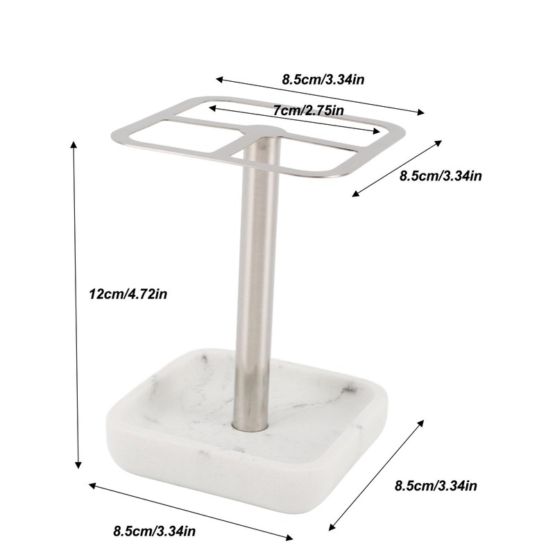 304 Stainless Steel Toothbrush Holder, Space Saving Toothpaste Storage Stand